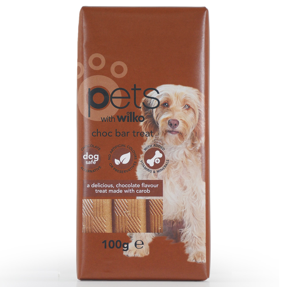 Wilko Chocolate Bar for Dogs 100g Image 1