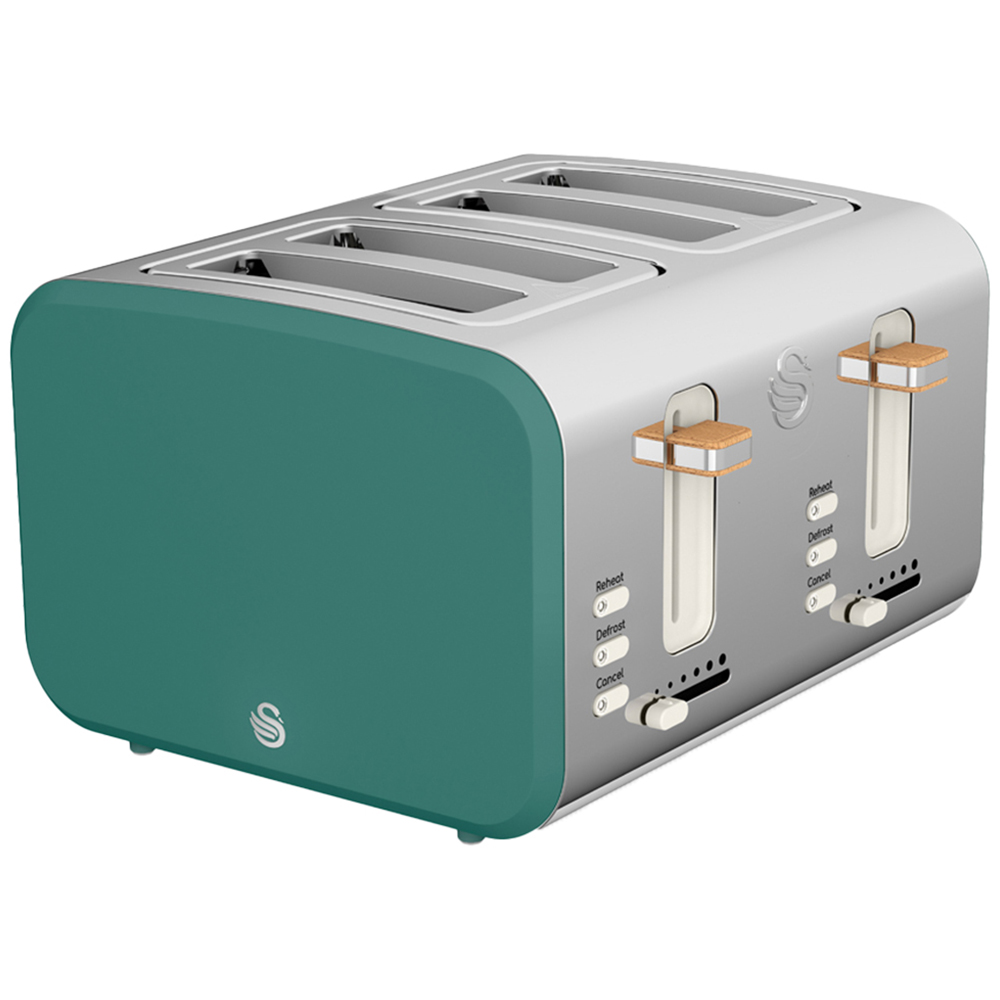 Swan ST14620GREN Green 4 Slice Nordic Toaster Image 1