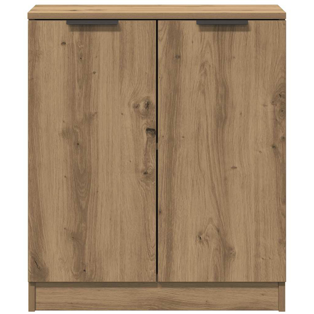 vidaXL 2 Door 2 Shelf Artisan Oak Sideboard Image 4