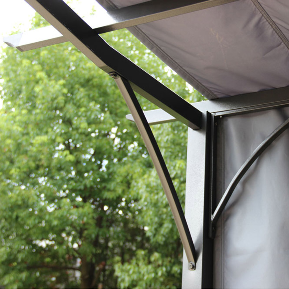 Amir 2.7 x 3.6m Grey Steel Royalcraft San Remo Pergola Image 6