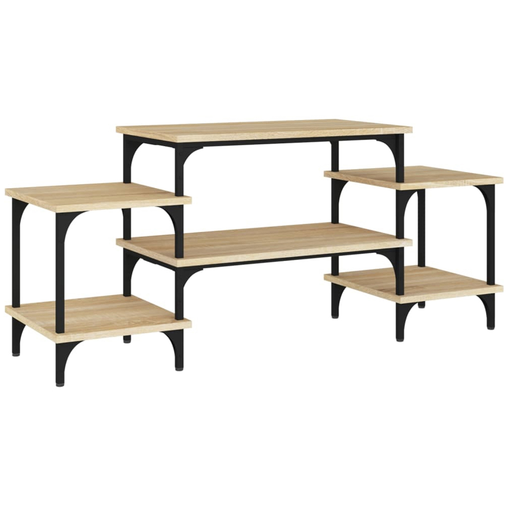 vidaXL 6 Shelf Sonoma Oak TV Cabinet Image 2