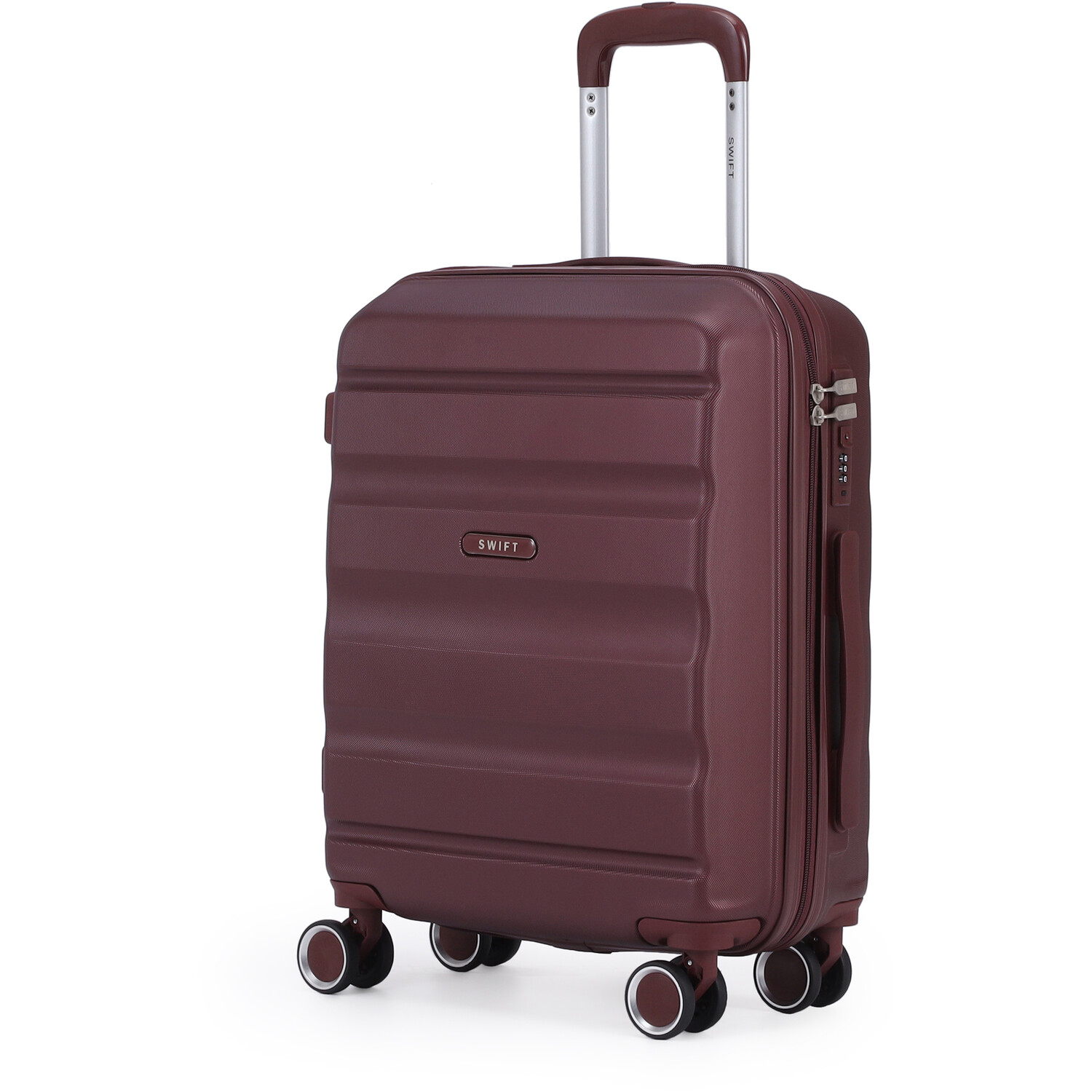 Swift Leisure Luggage Burgundy Suitcase Image 2