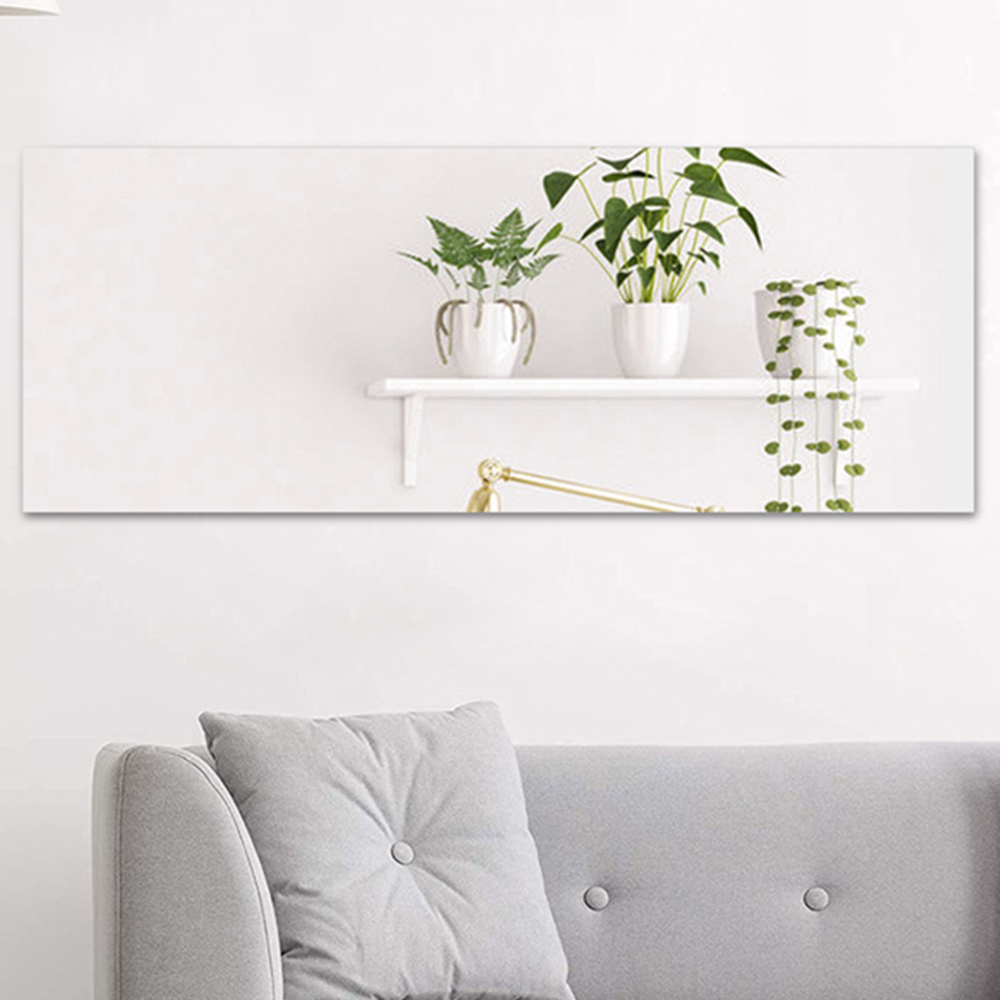 Living And Home Self Adhesive Wall Mirror Sheet Image 2