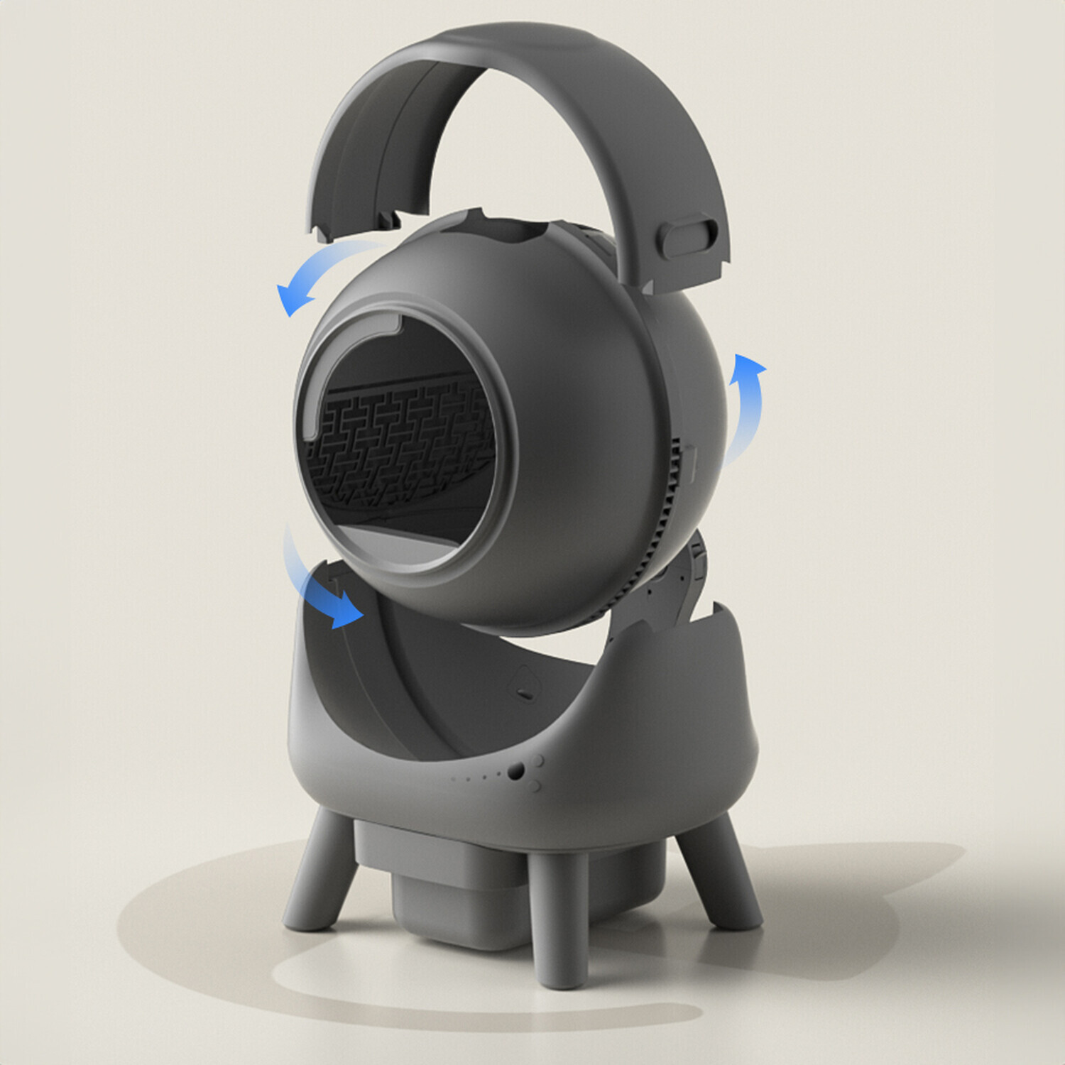Smart Cat Litter Box Grey Image 4