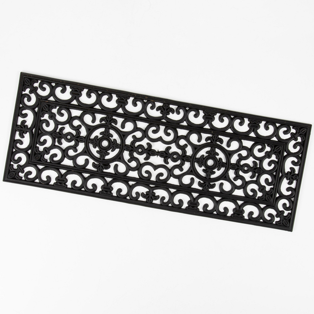 Esselle Radcliffe Black Rubber Doormat 45 x 120cm Image 3
