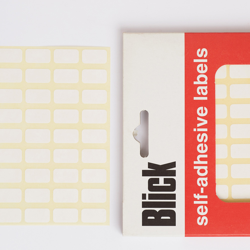 Blick White Rectangular Self Adhesive Warehouse Label 9 x 16mm 3360 Pack Image 7