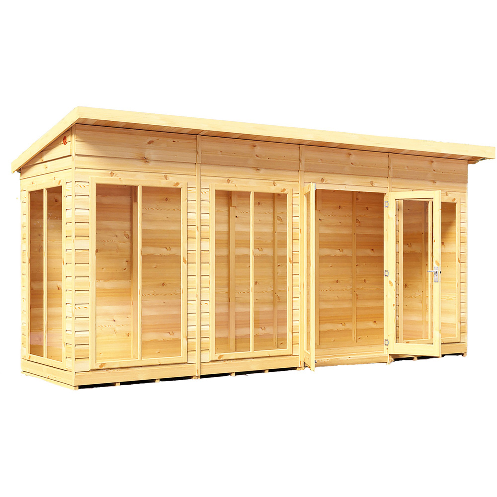 Shire Lela 16 x 4ft Double Door Summerhouse Image 1