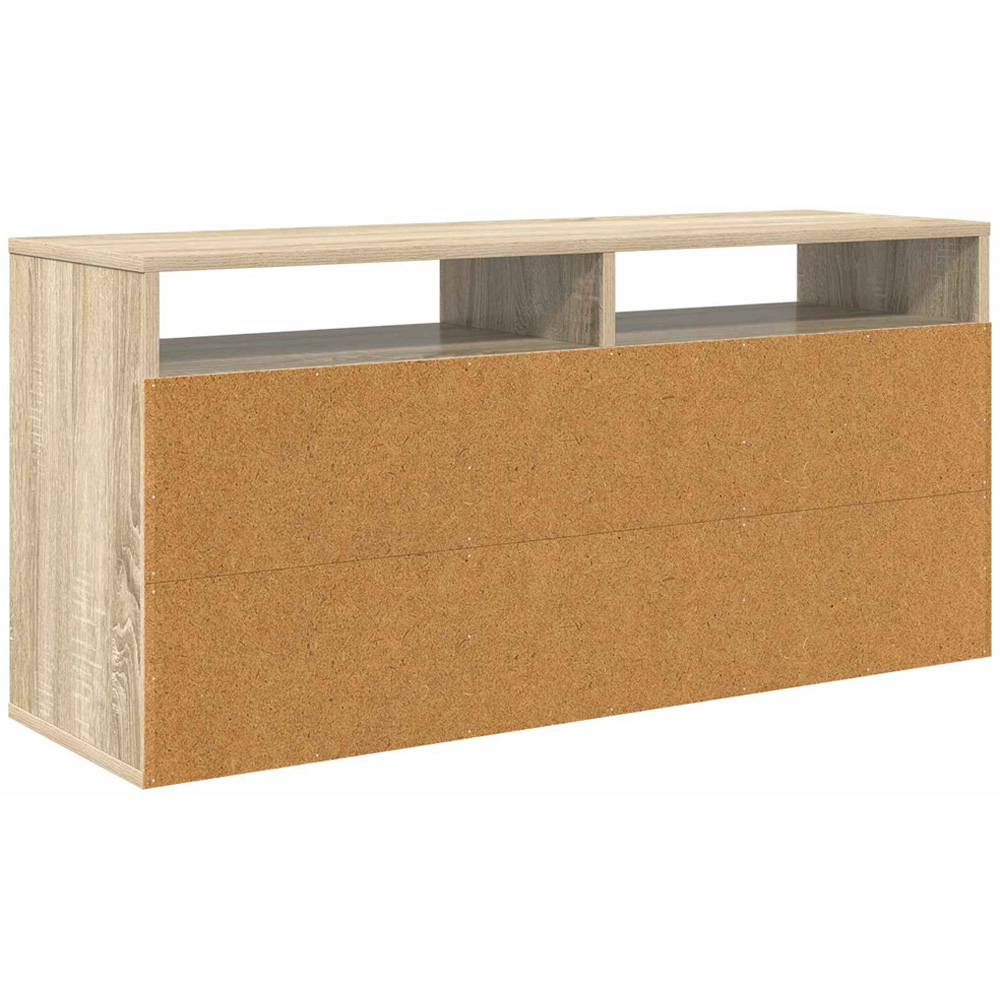 vidaXL 3 Drawer 2 Shelf Sonoma Oak Lowboard Image 7