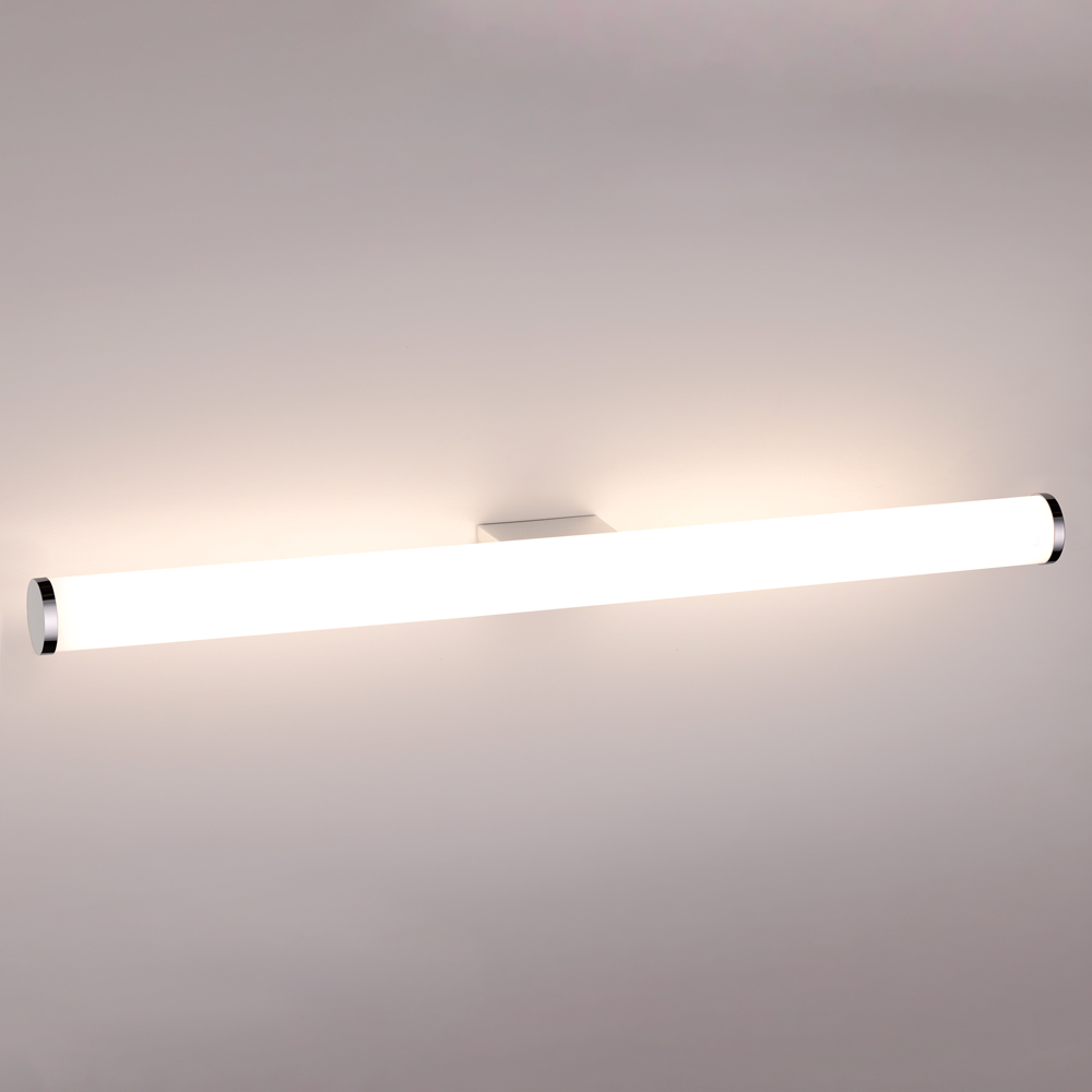 TCP White Tubular Mirror Bathroom Wall Light 600mm 12W Image 6