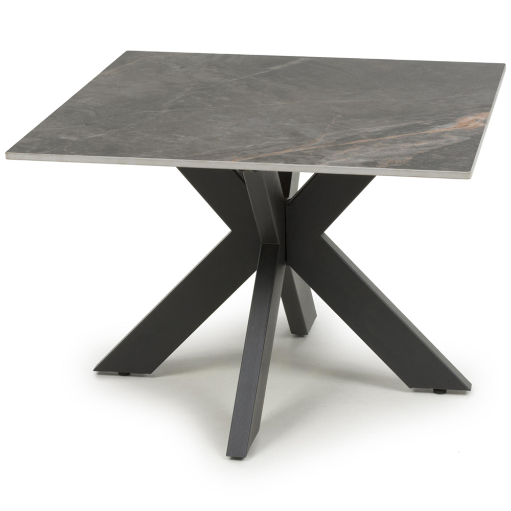 wilko Palermo Grey Marble Ceramic End Table Image 2