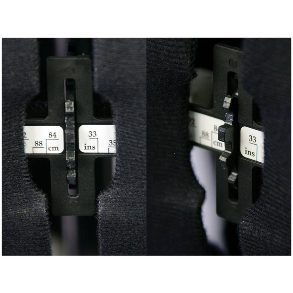 Sewing Online 023816-Black Black Adjustable 8-Part Dressmakers Dummy with Hem Marker Small Image 6