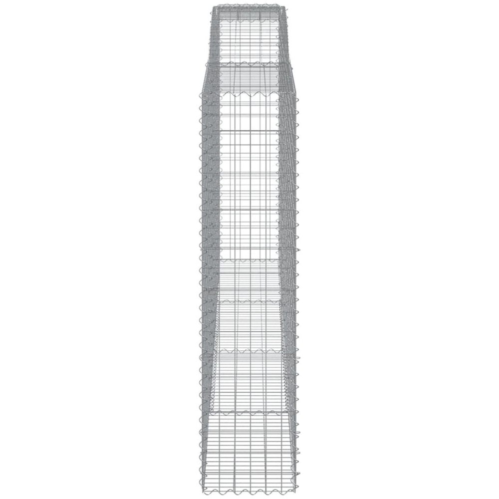 vidaXL Silver Galvanised Iron Gabion Basket 400 x 50 x 200/220cm 4 Pack Image 3