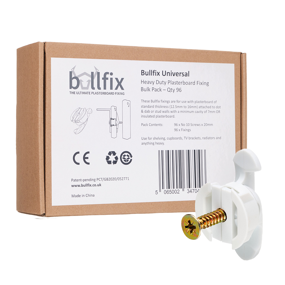 Bullfix Universal Plasterboard Bulk Fixings 96 Pack Wilko