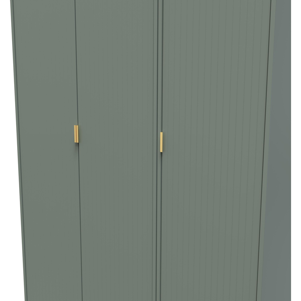 Crowndale 3 Door Reed Green Wardrobe Ready Assembled Image 6