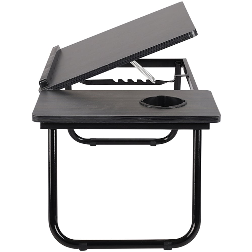 Living and Home Adjustable Laptop Bed Desk with Cup Holder Image 4
