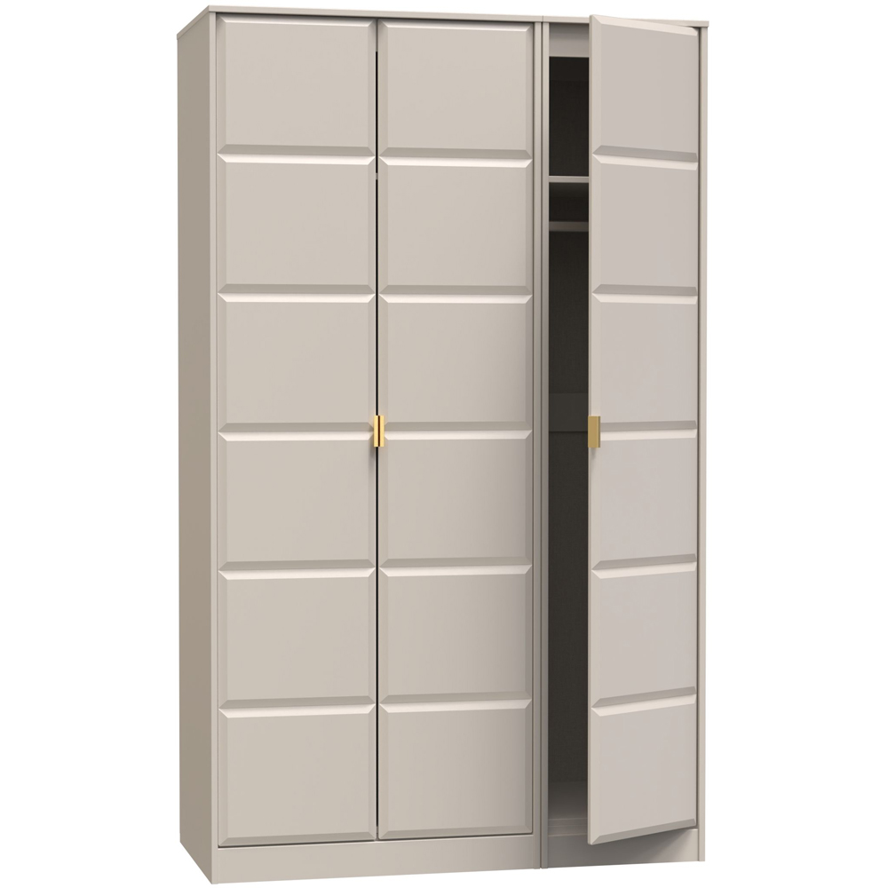 Crowndale Cube 3 Door Matt Kashmir Wardrobe Ready Assembled Image 5