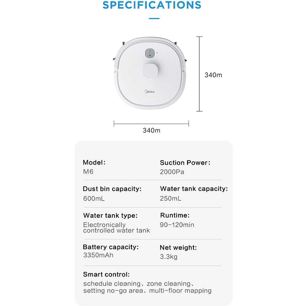 Midea M6 Robot Vacuum Cleaner Image 9