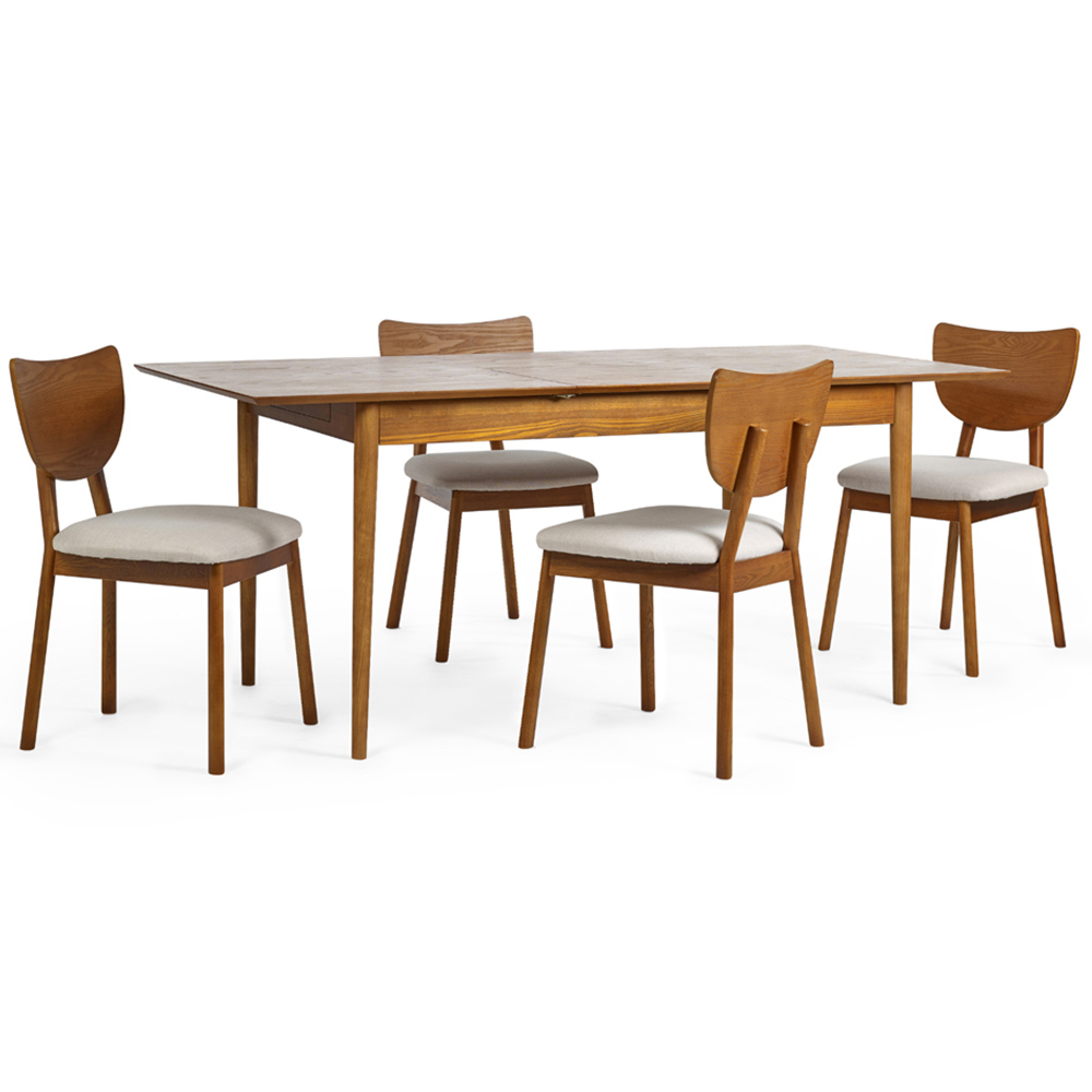 Julian Bowen Lowry 4 Seater 140 to 180cm Extending Dining Table Image 8
