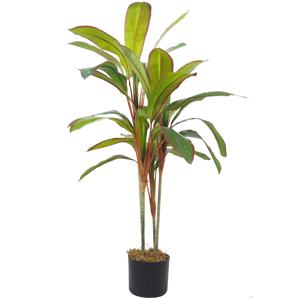 Botanik Dracaena Palm Artificial Tree in Copper Metal Planter 3.3ft Image 3