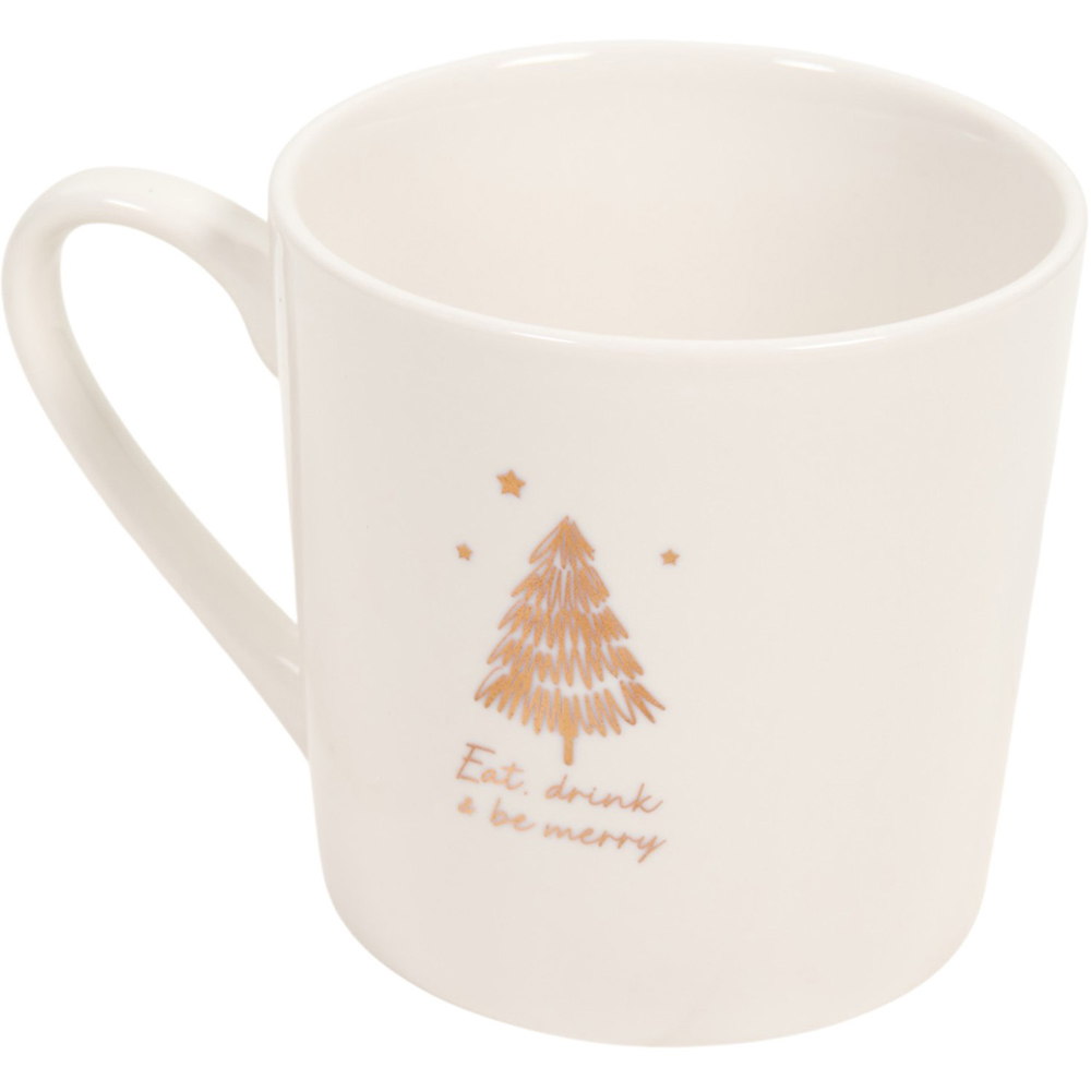 Pack of 4 Gold Spruce Mugs White Image 5
