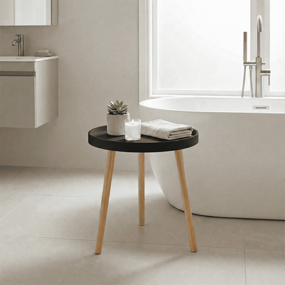 Home Source Marlow Black Accent Side Table Image 8