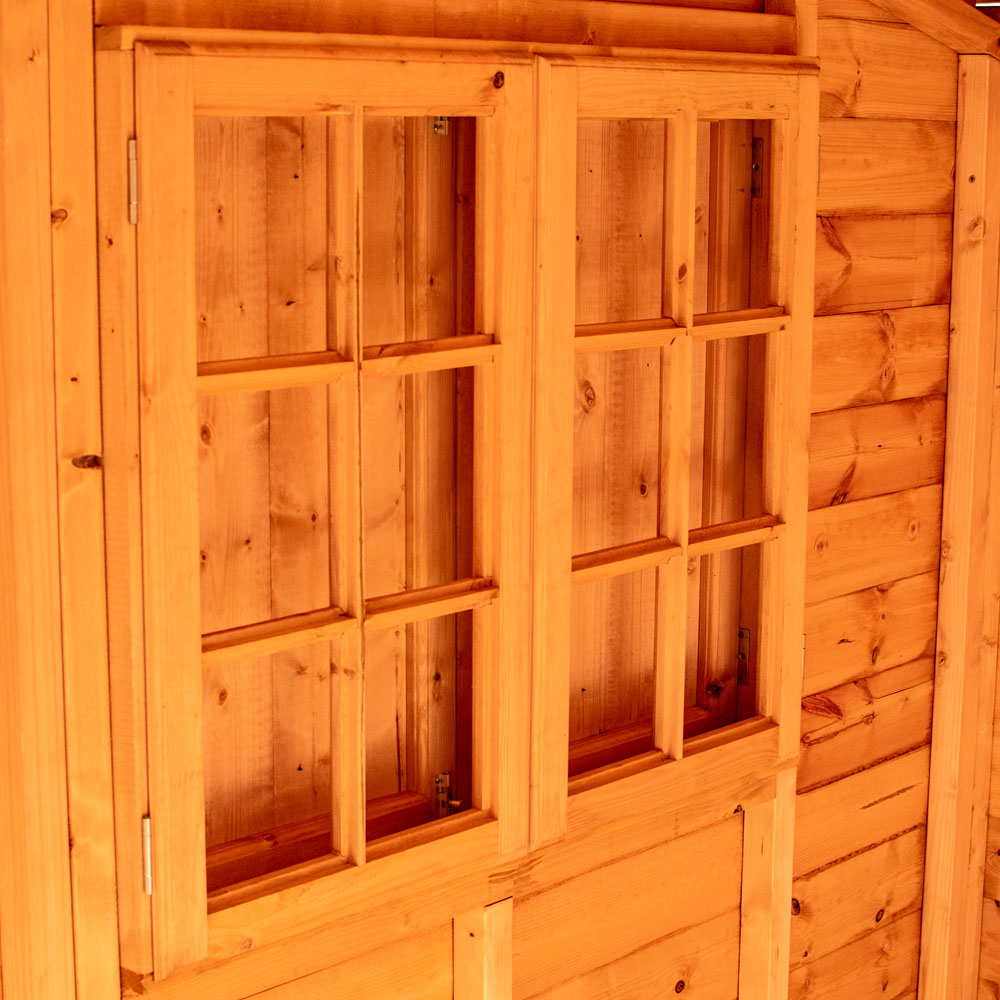 Shire 10 x 10ft Shiplap Style C Security Cabin Apex Garden Shed Image 5
