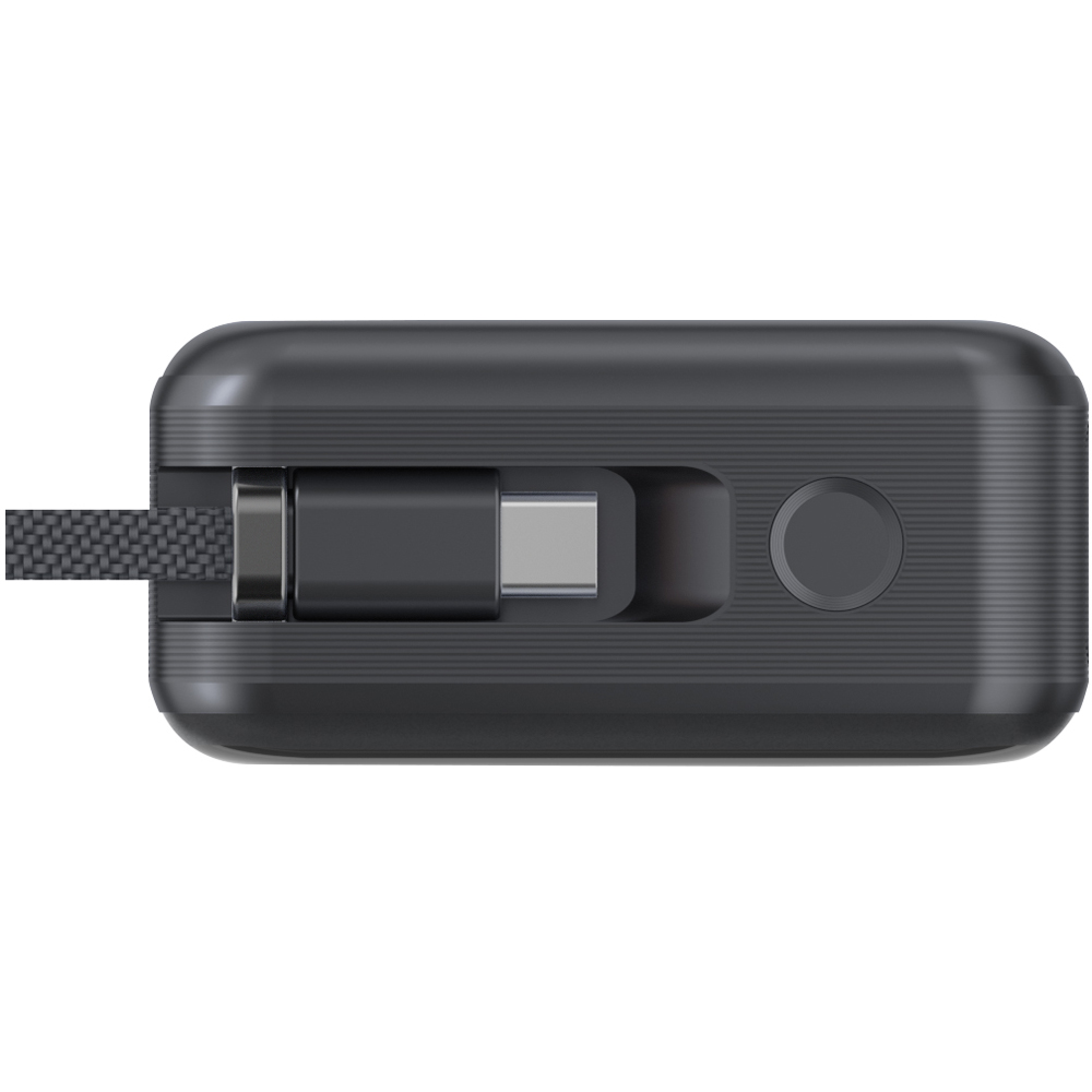 SilverLabel E71029021 Black Power Bank with Built-In USB-C Cable 20000mAh Image 5