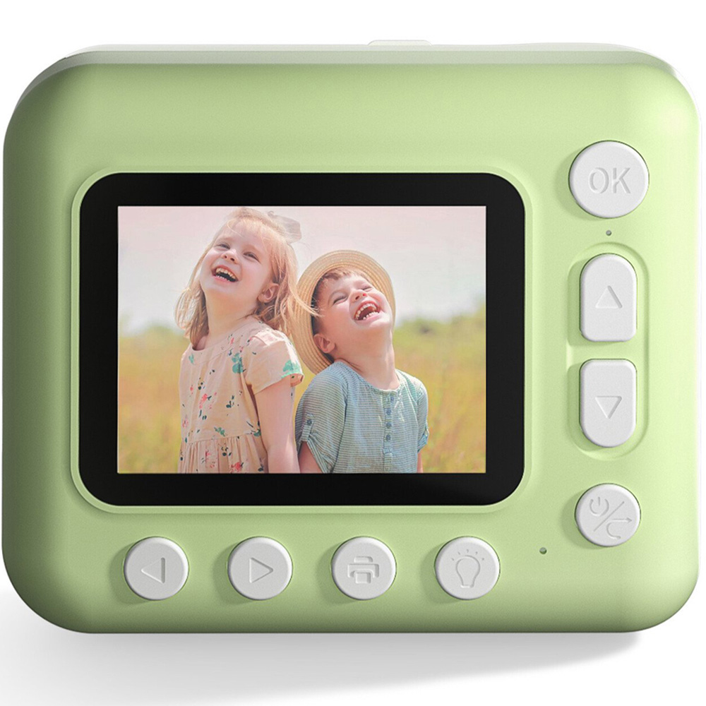 Childrens Instant Print Camera - Green and White Image 2