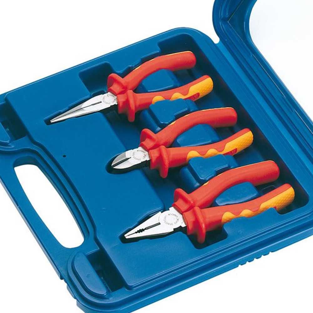 Draper 3 Piece VDE Fully Insulated Plier Set Image 3