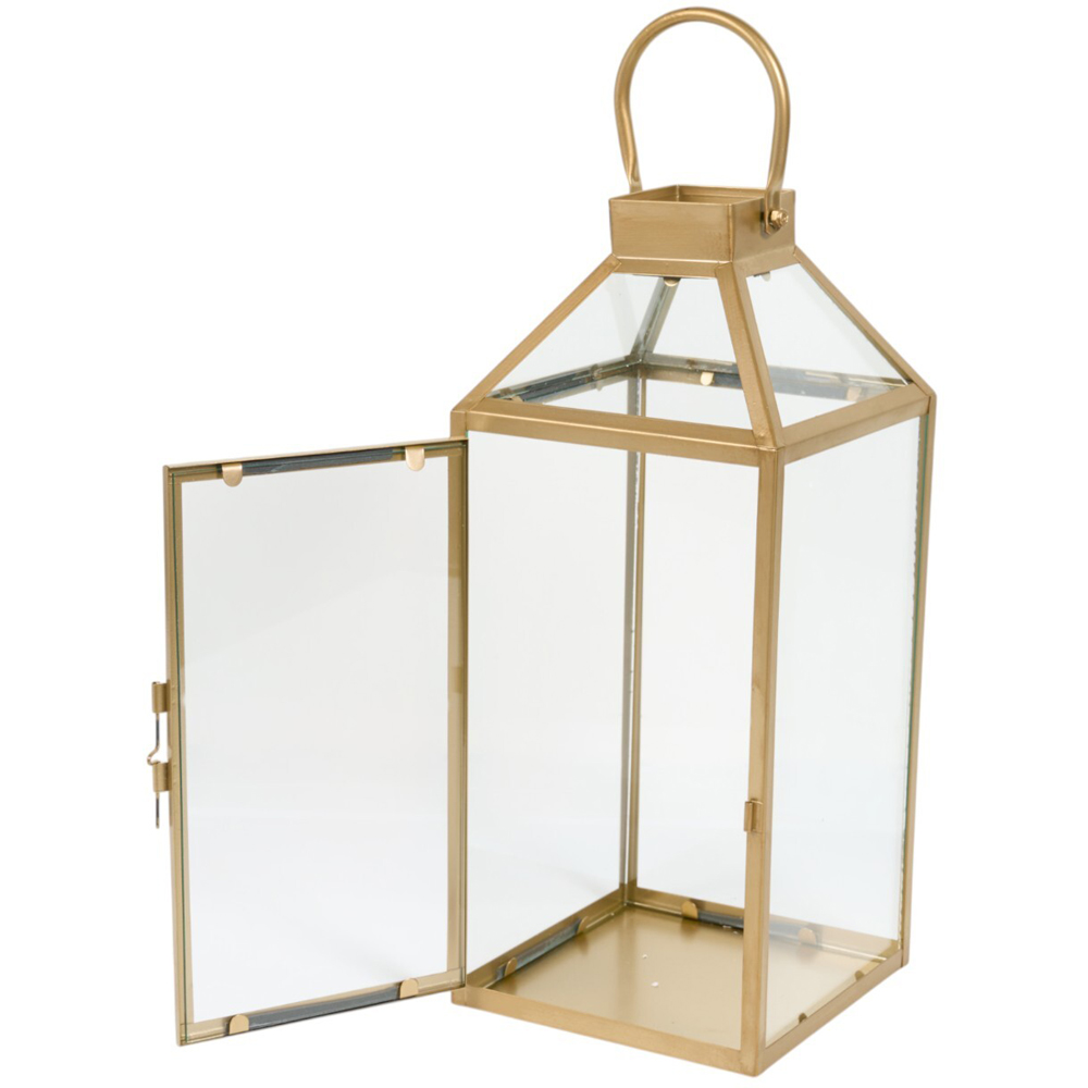 Vintage Glass Lantern - Gold Image 3