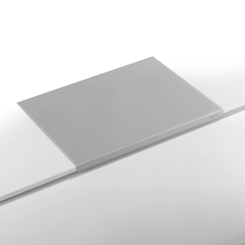 Durable Grey Clear Overlay Edge Protector Desk Mat 65 x 50cm Image 3
