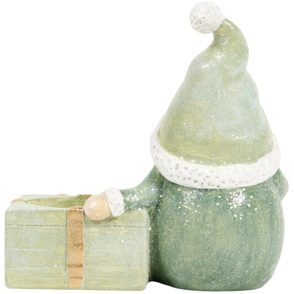 Cosy Cottage Gonk Candle HolderGreen Image 3
