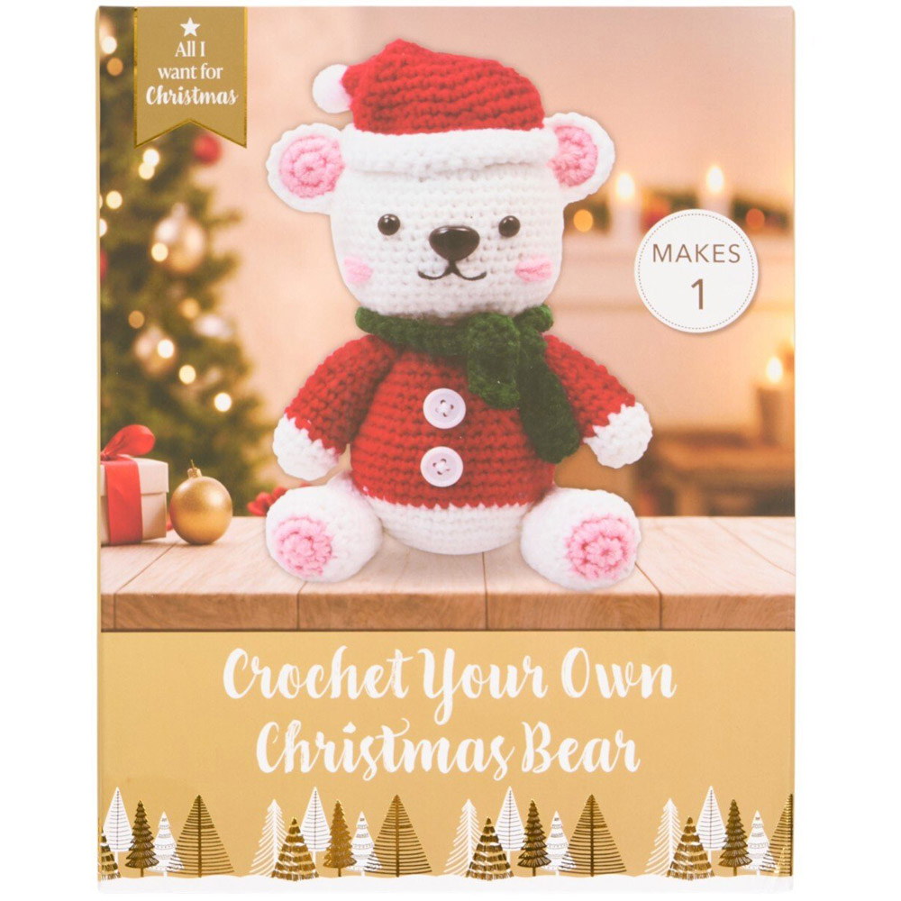 Crochet Your Own Christmas Bear Kit Image 1