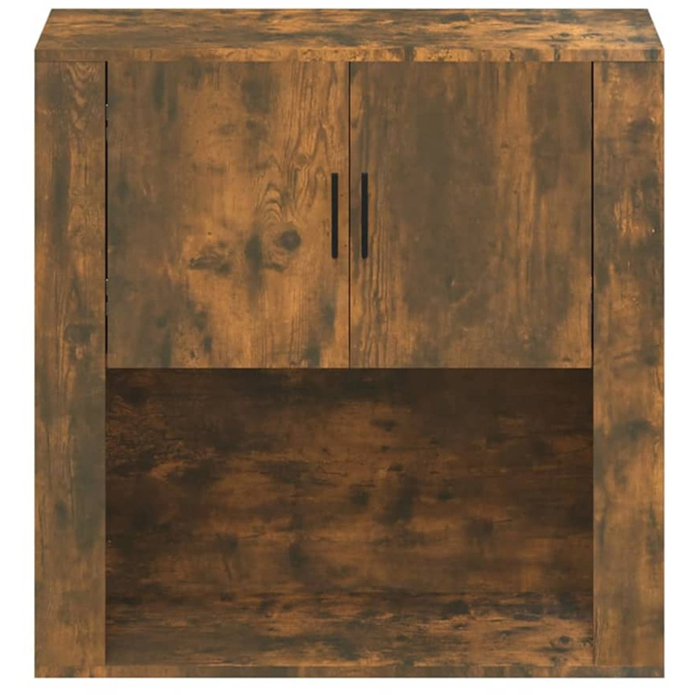 vidaXL 2 Door Single Shelf Brown Wall Cabinet Image 3
