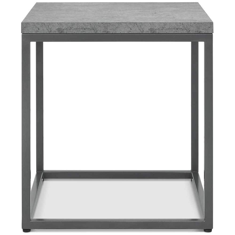 Bentley Designs Renzo Zinc and Dark Grey Side Table Image 3