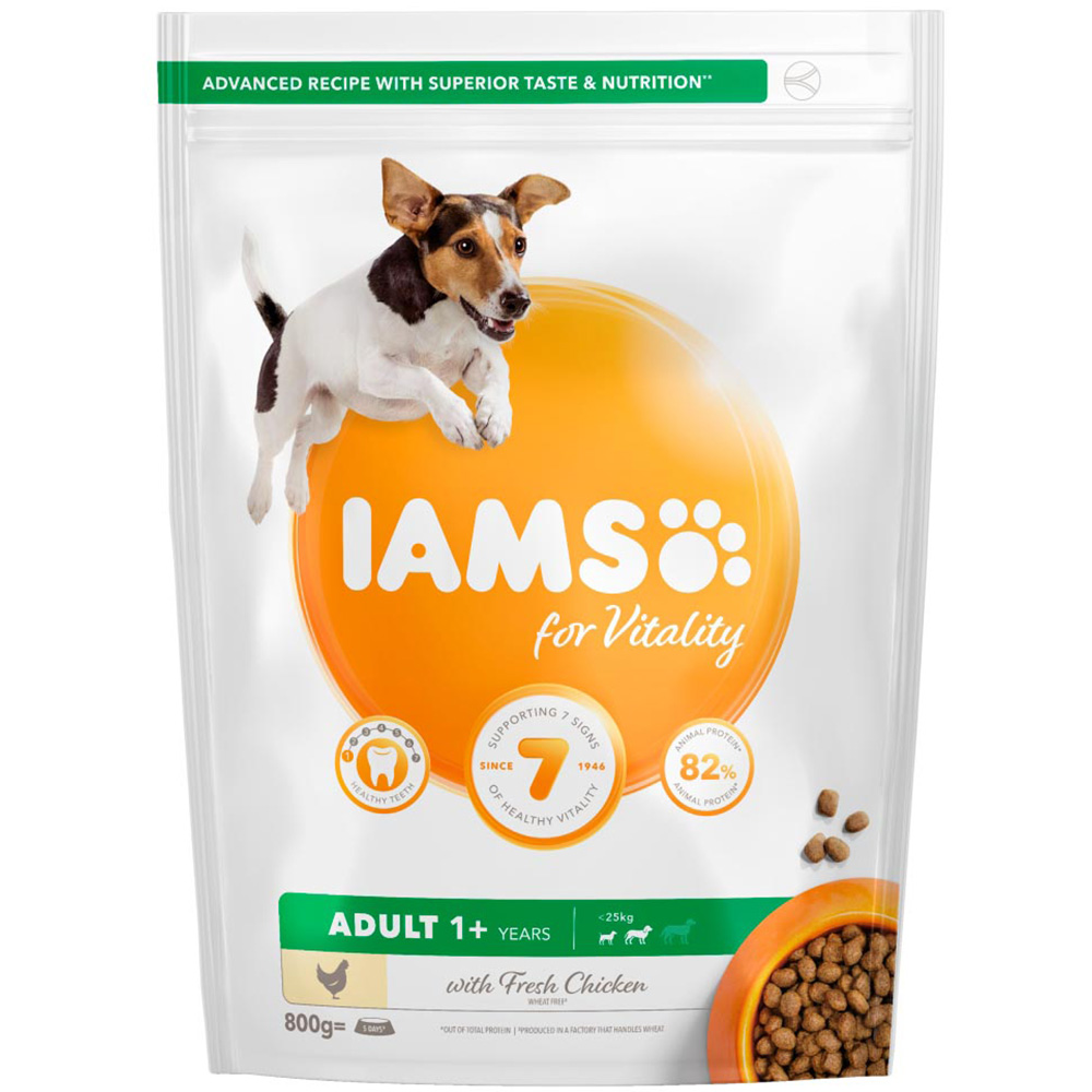 IAMS Small Medium Dog Food 800g Image 1