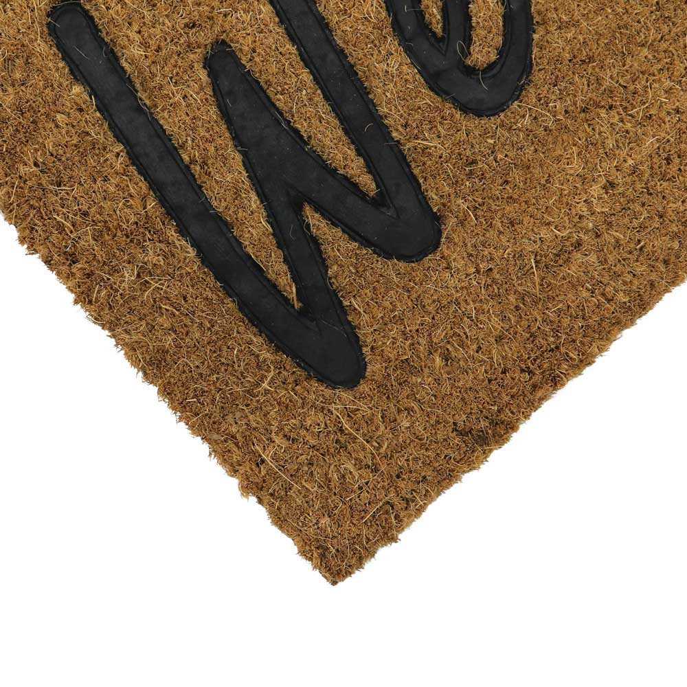 JVL Welcome Rubber Embossed PVC Coir Doormat 40 x x 60cm Image 3