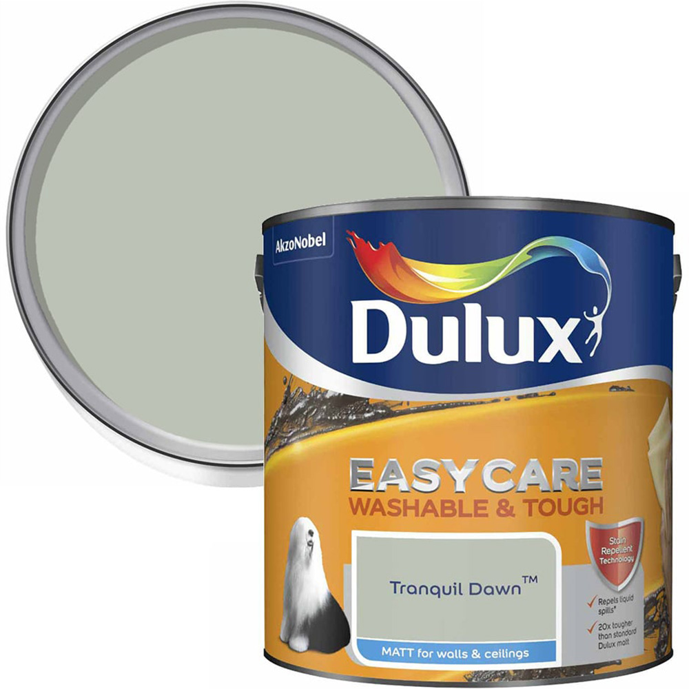 Dulux Easycare Washable & Tough Tranquil Dawn Matt Emulsion Paint 2.5L Image 1