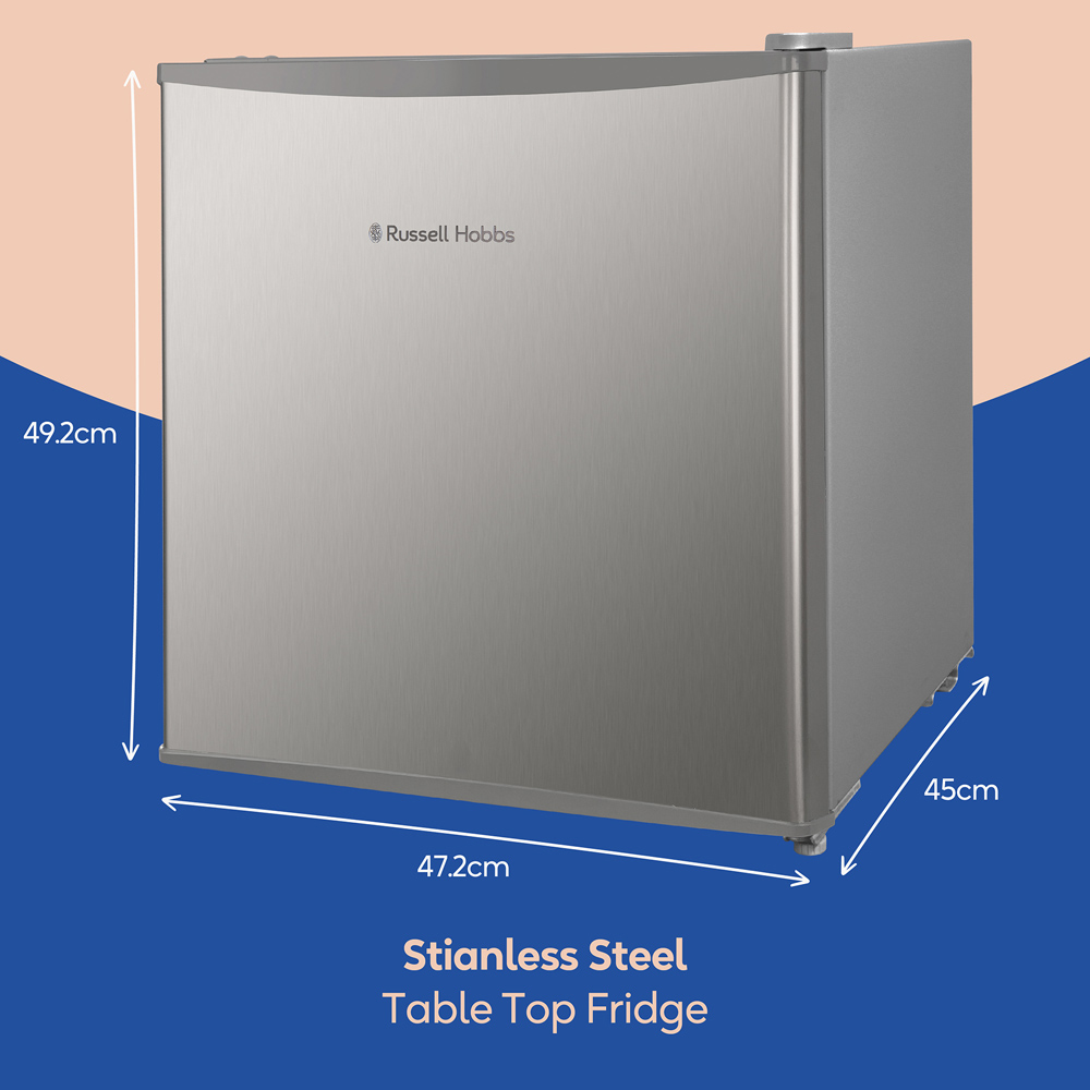 Russell Hobbs RHTTF0E1SS Stainless Steel 43L Table Top Fridge Image 9
