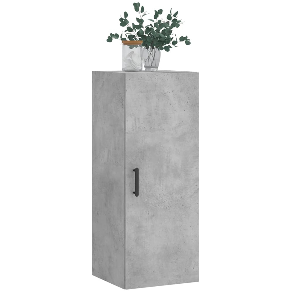 vidaXL Single Door Concrete Grey Wall Mounted Cabinet Image 4