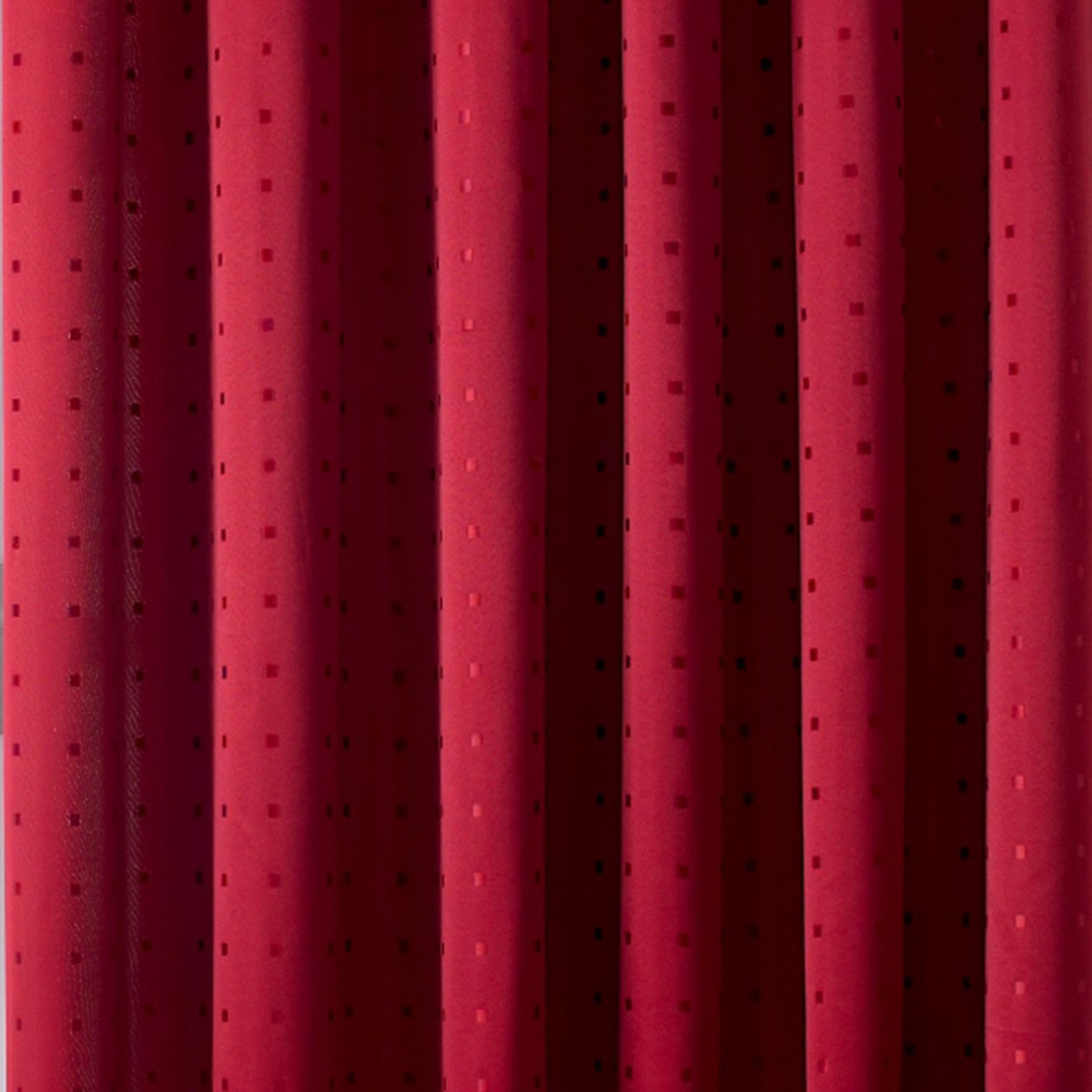Alan Symonds Madison Red Taped Top Curtains 229 x 183cm Image 3