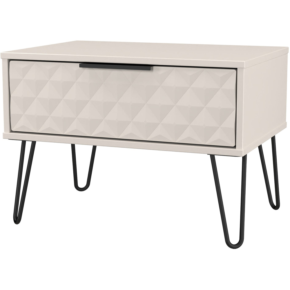 Crowndale Harlequin Single Drawer Kashmir Matt Wide Side Table Ready Assembled Image 2