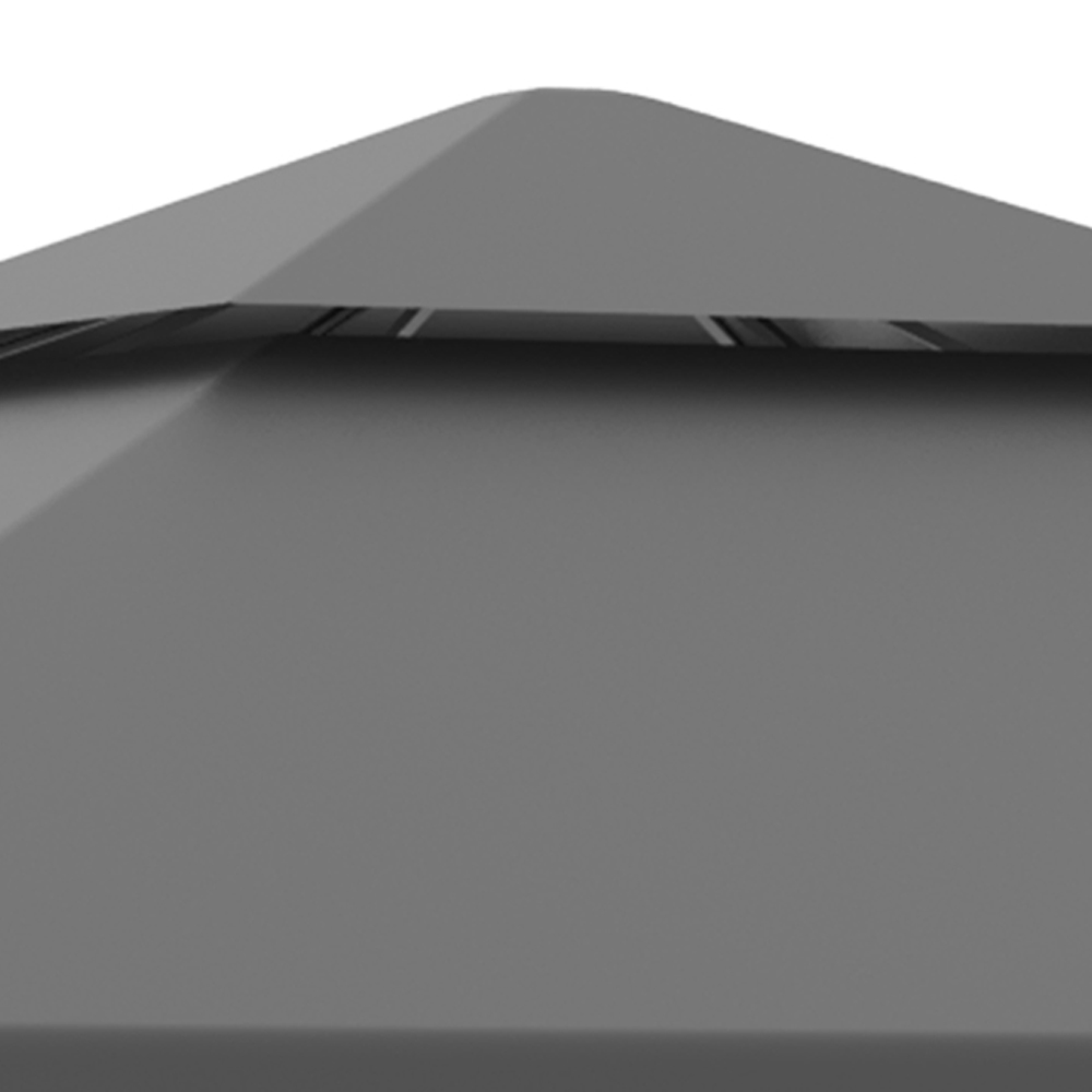 Outsunny 3 x 3m Sunshade Grey Canopy Gazebo Tent Image 5