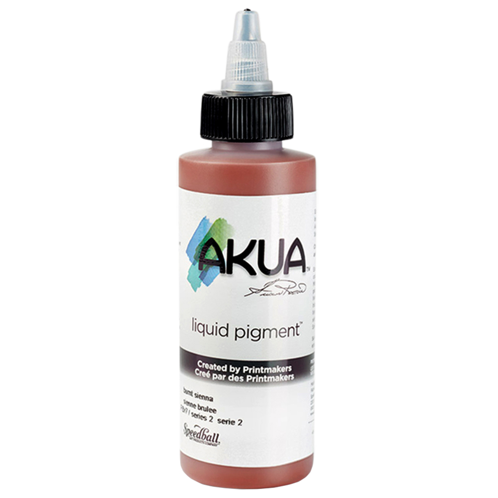 Speedball Akua Burnt Sienna Liquid Pigment 118ml Image