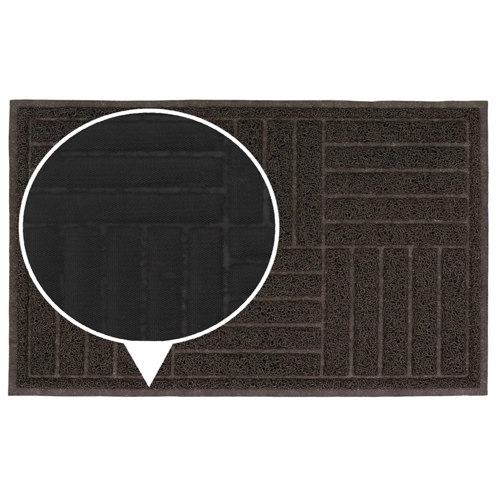 JVL Brown Square Mud Grabber Scraper Doormat 40 x 60cm Image 6