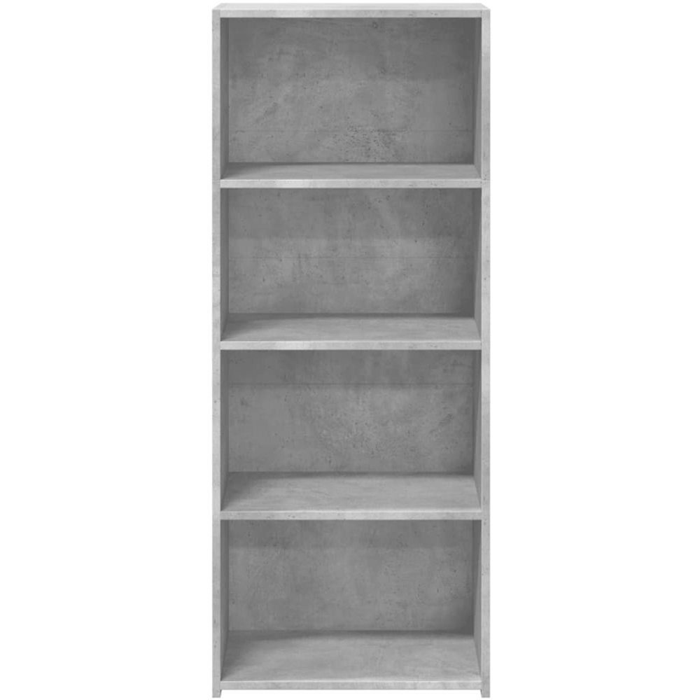 vidaXL 4 Shelf Concrete Grey Highboard Image 4