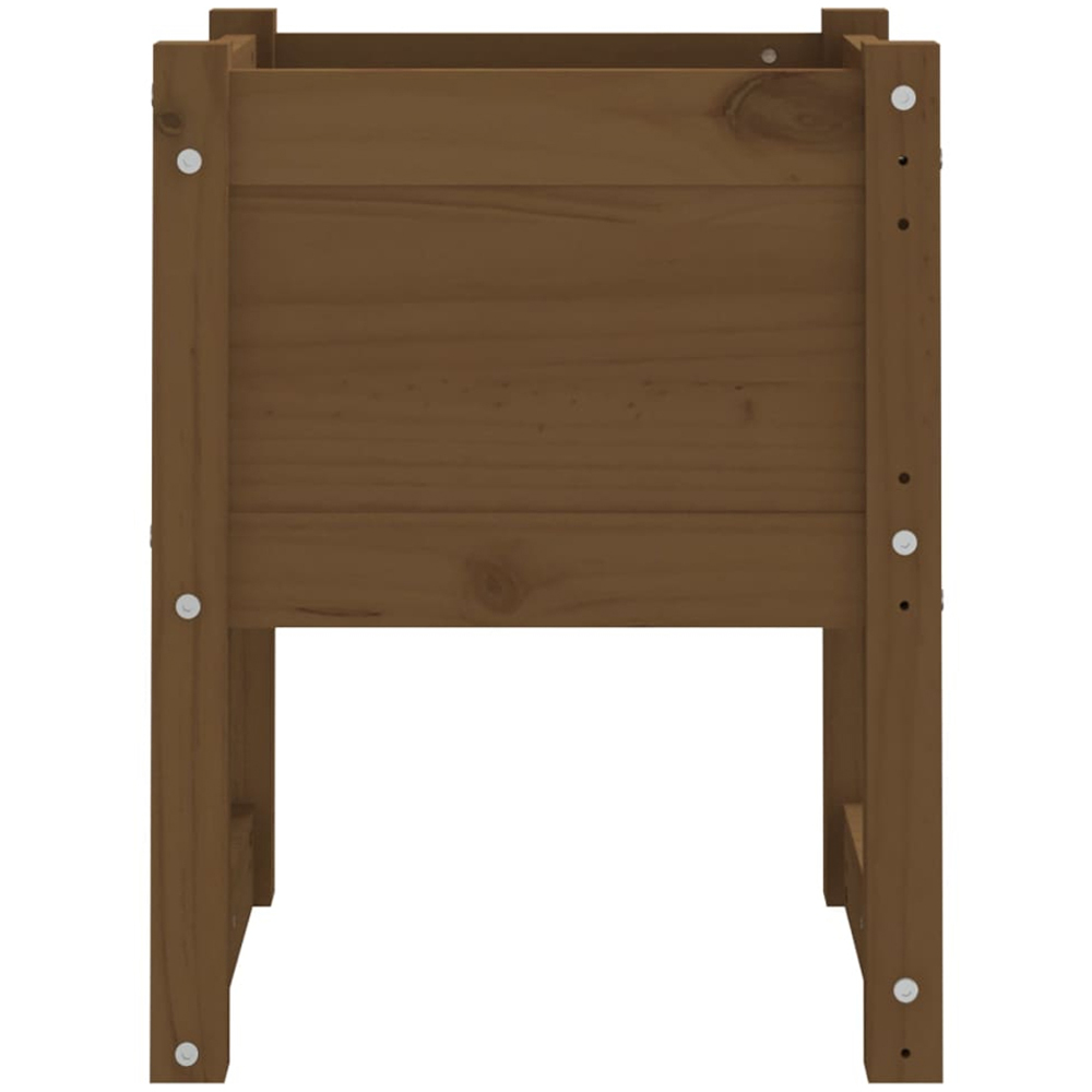 vidaXL Brown Solid Pine Wood Garden Planter 52.5 x 40 x 40cm Image 3