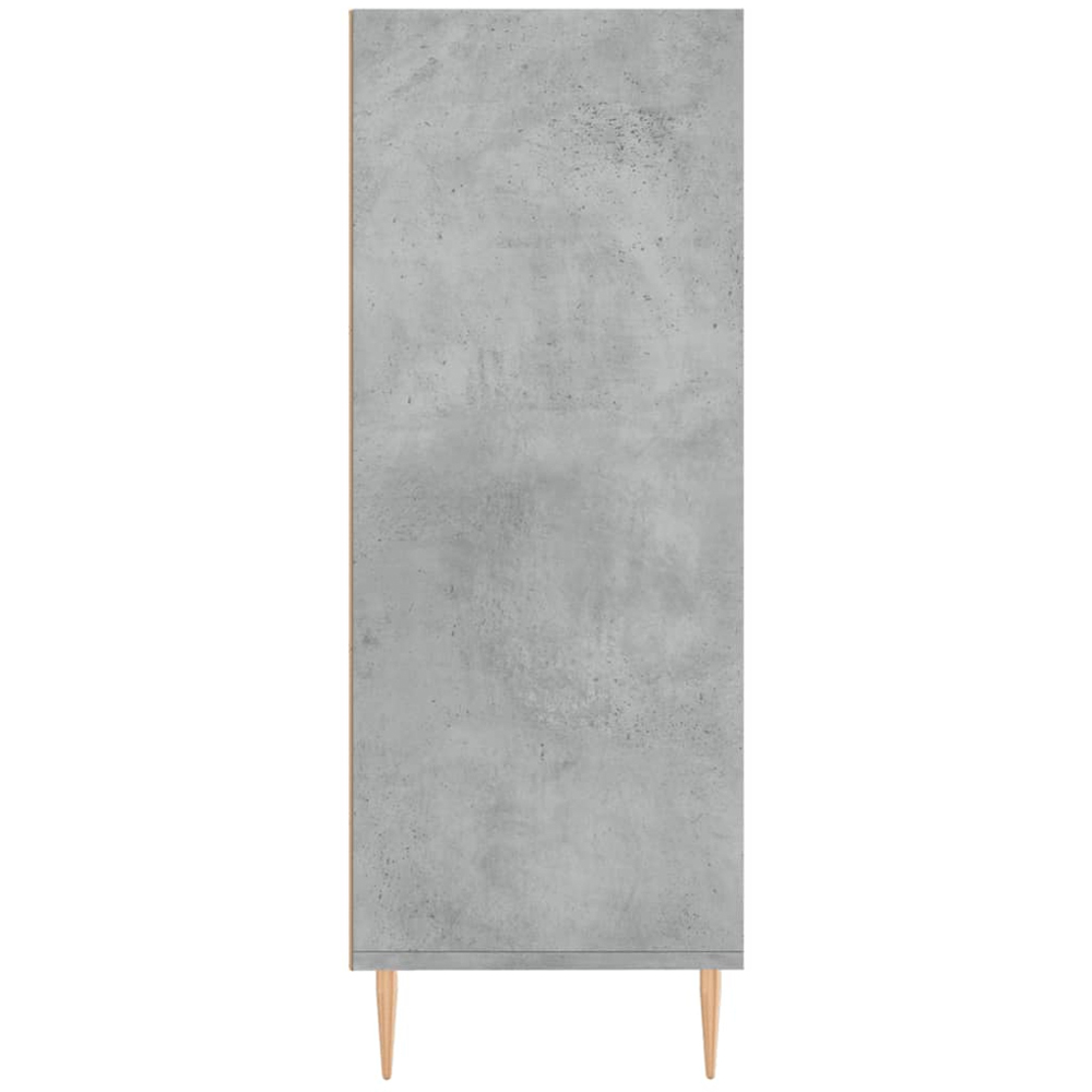 vidaXL 3 Shelf Concrete Grey Bookcase Image 5