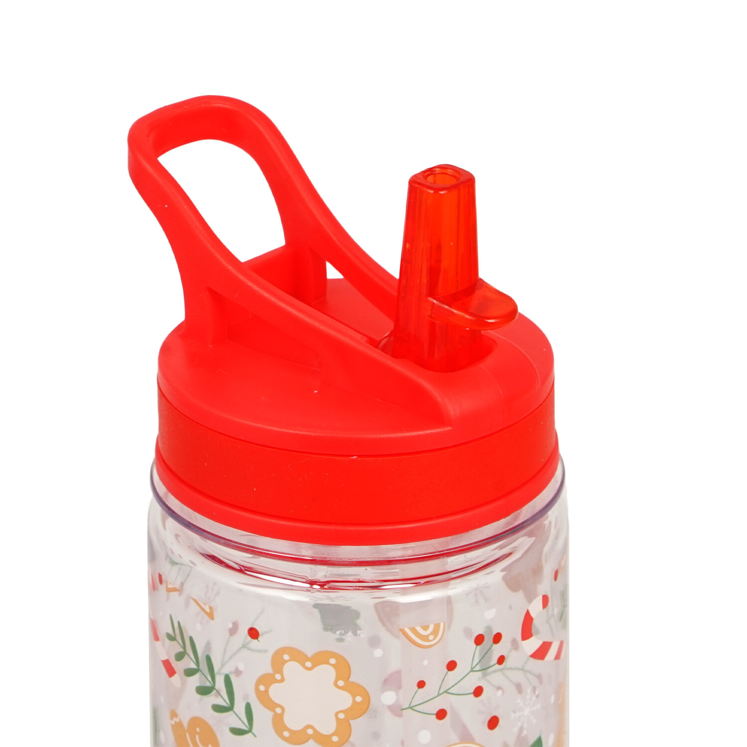 Christmas Sports Water Bottle - Red Image 2