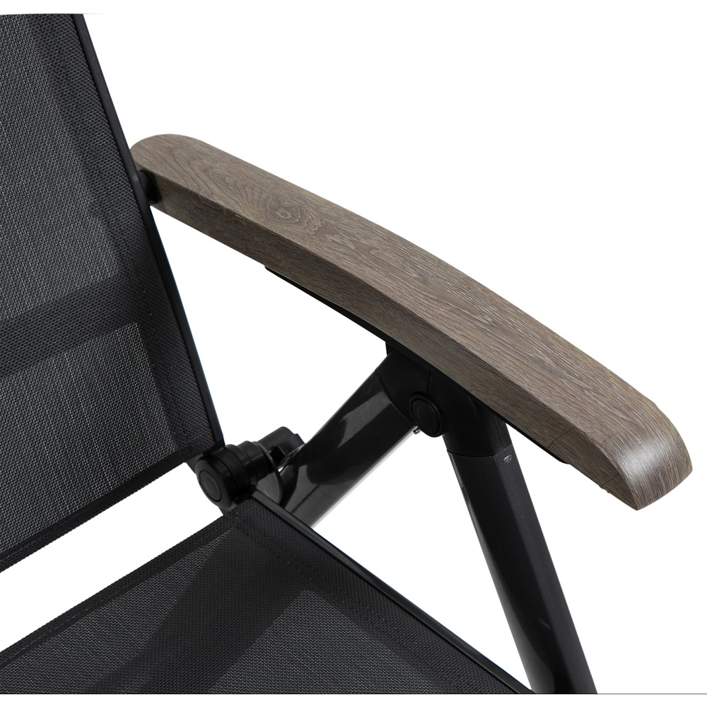 Outsunny Grey Chaise Adjustable Sun Lounger Image 3